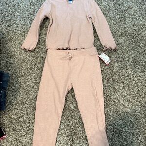 NWT Old Navy Light Pink Ribbed matching set